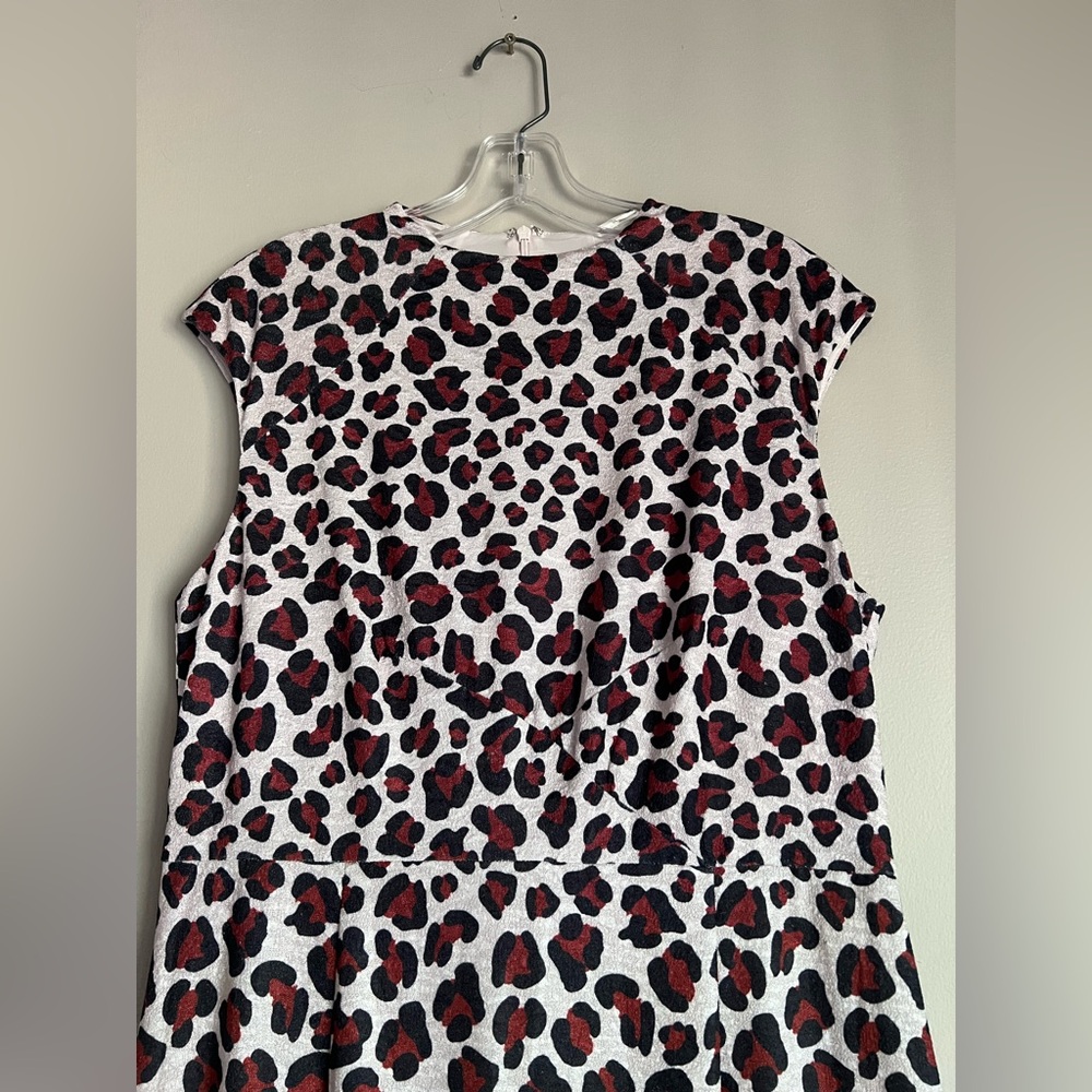 NWT Hutch White Midi Dress with Pink and Black Leopard Spots - Picture 6 of 7